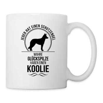 Koolie Schutzengel Hunde Spruch Wilsigns - Tasse - Weiß - Rechts