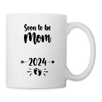Mom Soon To Be Mommy 2024 Mother Pregnant Kids Mot - Mug - white - Right