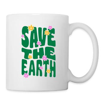 SAVE THE EARTH - Tasse - Weiß - Rechts