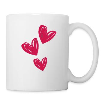 Hearts Love Symbol - Mug - white - Right