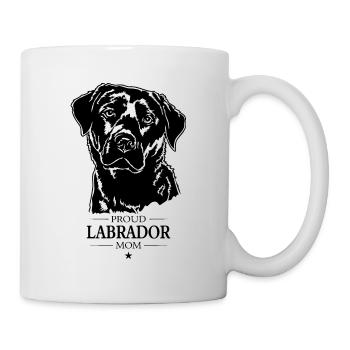 Labrador Mom Hunde Hund Labbi Wilsigns - Tasse - Weiß - Rechts