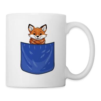 Renard dans la poche - Chemise Animal Lover - Mug blanc - blanc - Droite