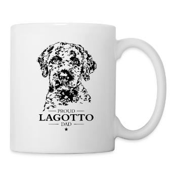 Lagotto Dad Hunde Hund Lagotto Romagnolo Wilsigns - Tasse - Weiß - Rechts