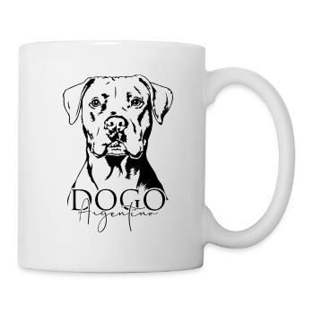 Dogue Argentin Portrait Chien Chien Wilsigns - Mug blanc - blanc - Droite