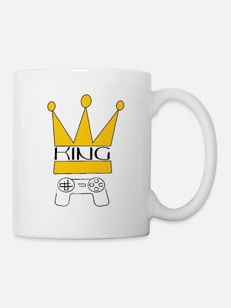 King of zocken - Tasse - Weiß