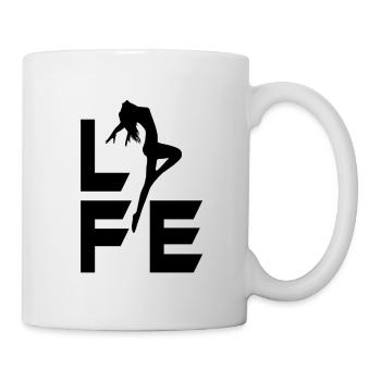 Performance de la vie d’un danseur - Mug blanc - blanc - Droite