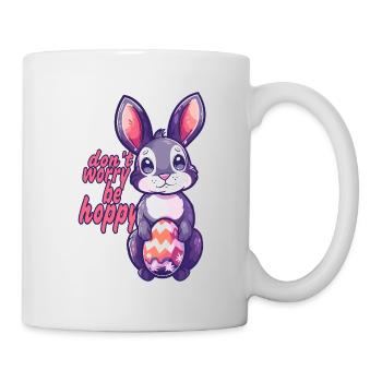 Easter Bunny be happy Easter Egg - Mug - white - Right