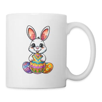 Lapin de Pâques Lapin mignon Pâques - Mug blanc - blanc - Droite