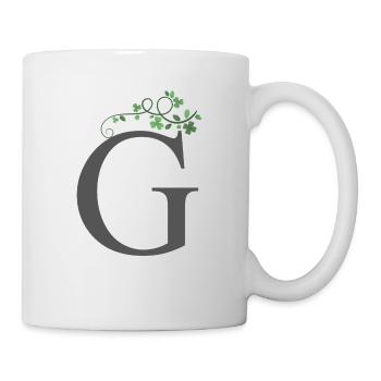 G with Shamrocks - Mug - white - Right
