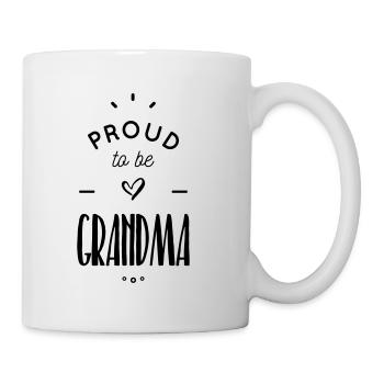 proud to be grandma - Mug blanc - blanc - Droite