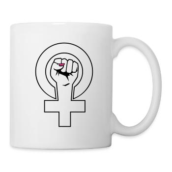 feministin - Tasse - Weiß - Rechts