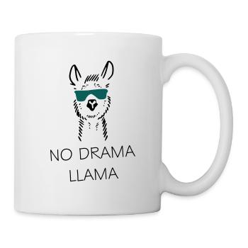 No drama llama gift idea - Mug - white - Right