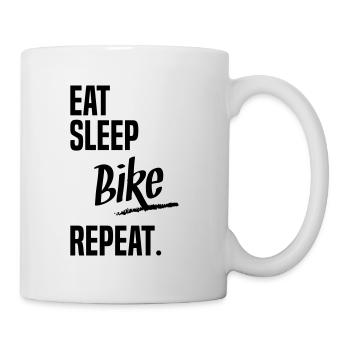 EAT SLEEP BIKE - Mug blanc - blanc - Droite