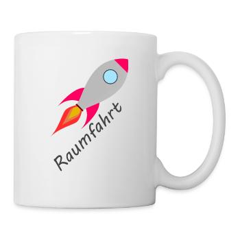 Rakete Rocket Raumfahrt - Tasse - Weiß - Rechts