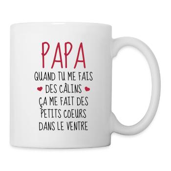 Papa - Fête des Pères - Bébé - Naissance - Baby - Mug blanc - blanc - Droite