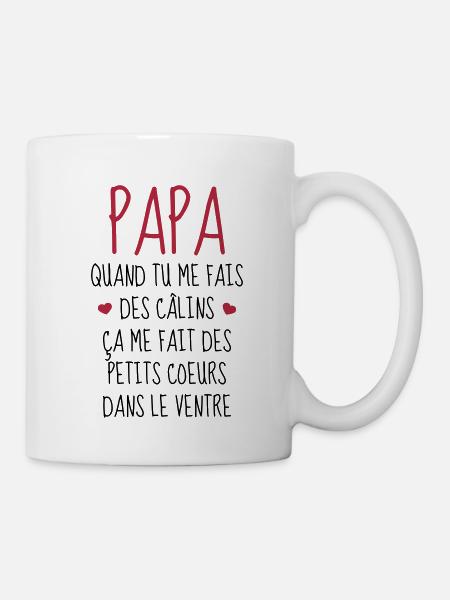 Papa - Fête des Pères - Bébé - Naissance - Baby - Mug blanc - blanc