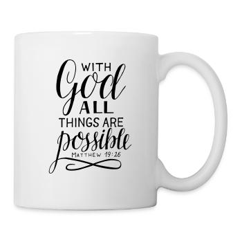 With God - Tasse - Weiß - Rechts