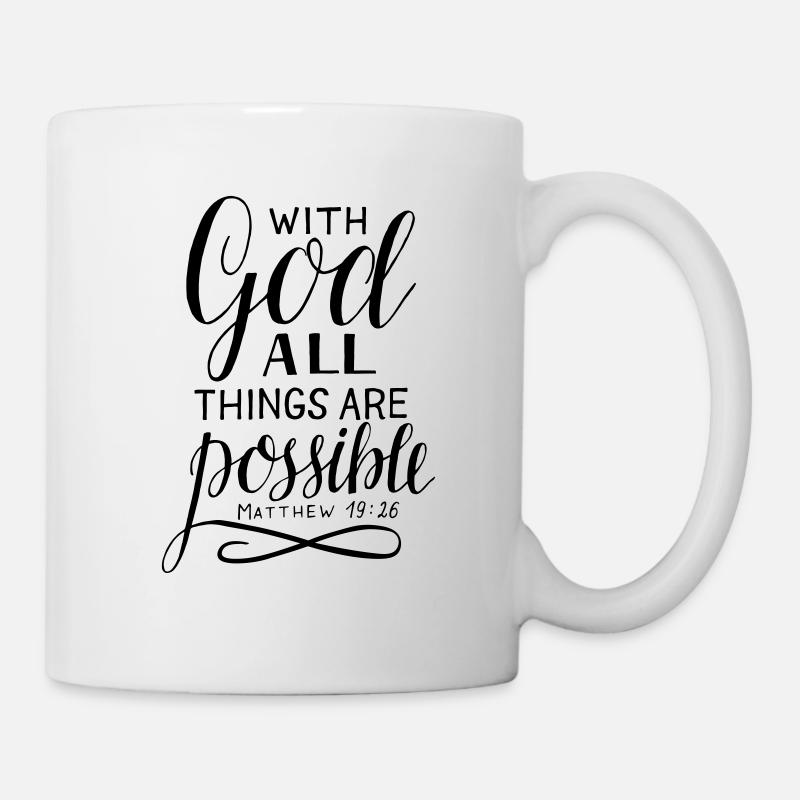 With God - Tasse - Weiß