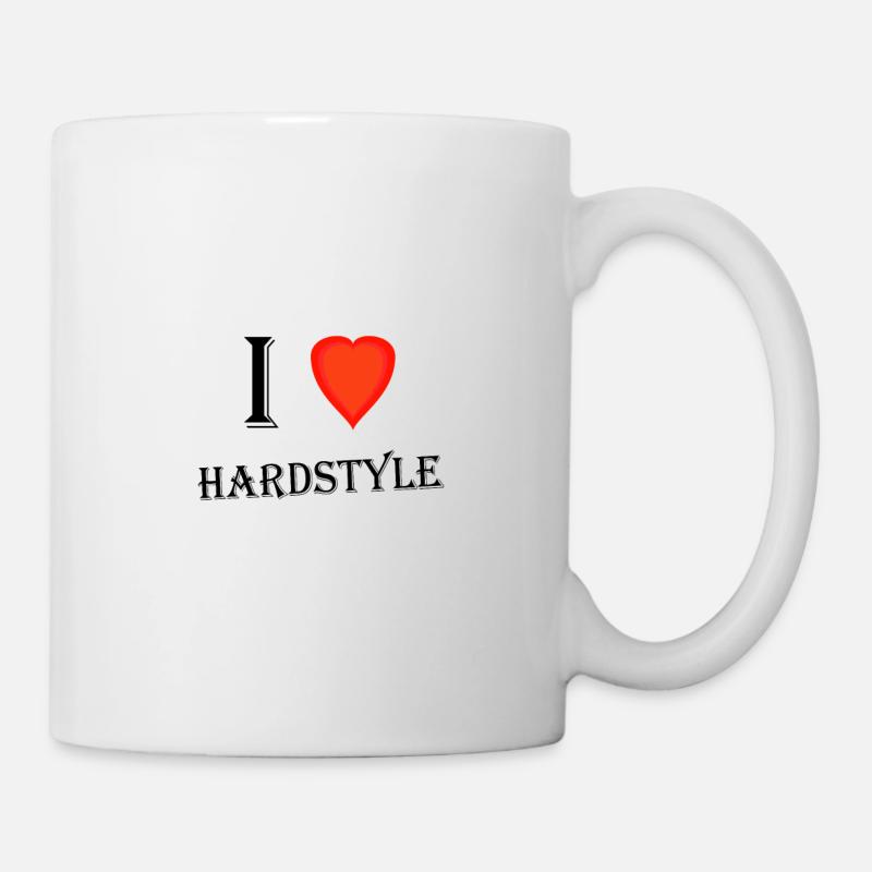 J'aime le hardstyle - Mug blanc - blanc
