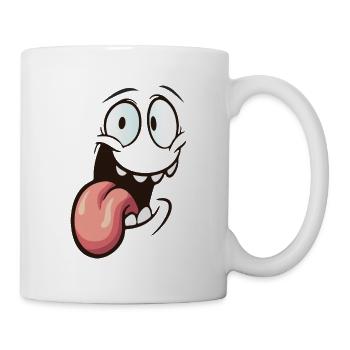 Smile comic funny - Mug - white - Right