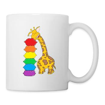 La girafe endormie / La girafe de la sleepy - Mug blanc - blanc - Droite