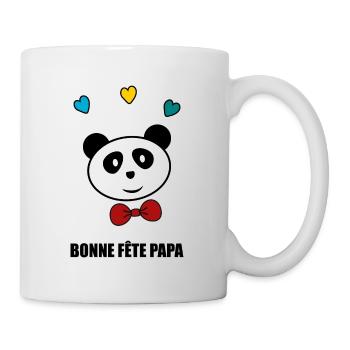 BONNE FÊTE PAPA. PAPA. FÊTE DES PÈRES. BONNE FÊTE - Mug blanc - blanc - Droite