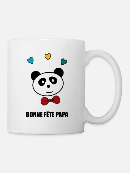 BONNE FÊTE PAPA. PAPA. FÊTE DES PÈRES. BONNE FÊTE - Mug blanc - blanc