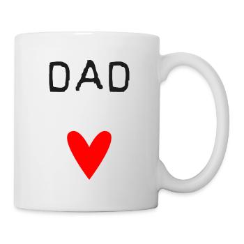 DAD. dad. FATHER'S DAY. HAPPY BIRTHDAY DAD - Mug - white - Right