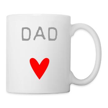 FATHER'S DAY. HAPPY BIRTHDAY DAD. dad. Happy birthday - Mug - white - Right