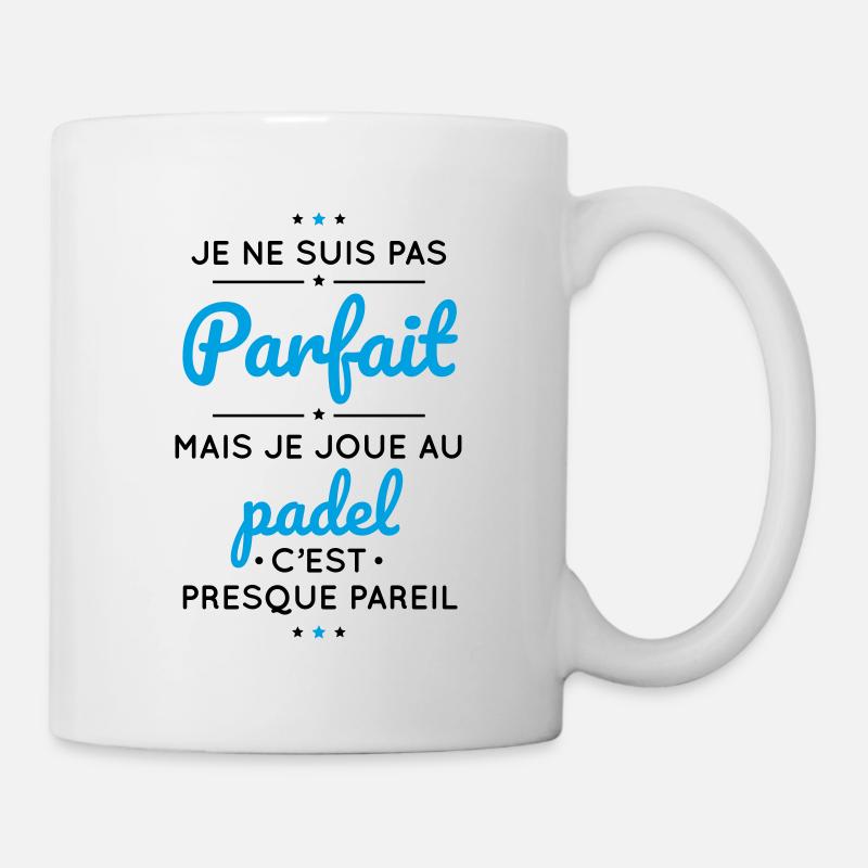 Pas parfait mais je joue au padel - Mug blanc - blanc