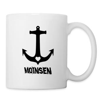 Anker Moinsen mit Herz - Tasse - Weiß - Rechts