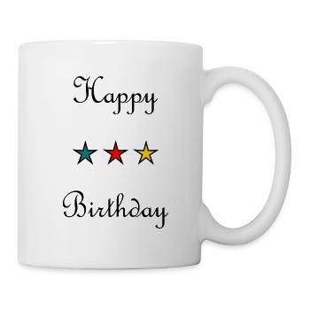 JAHRESTAG. ALLES GUTE ZUM GEBURTSTAG!. ALLES GUTE ZUM GEBURTSTAG!. - Tasse - Weiß - Rechts