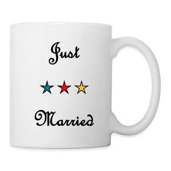 GERADE VERHEIRATET. ES LEBE DIE MARYS. JUNGGESELLINNENABSCHIED - Tasse - Weiß - Rechts