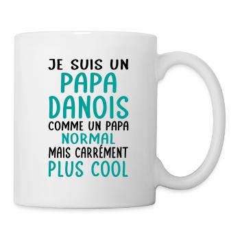 Papa Danois comme un papa normal plus cool - Mug blanc - blanc - Droite