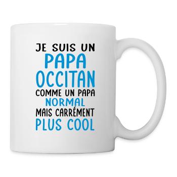 Papa Occitan comme un papa normal plus cool - Mug blanc - blanc - Droite