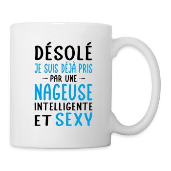Désolé déjà pris par une nageuse sexy - Mug blanc - blanc - Droite