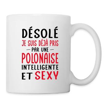 Désolé déjà pris par une Polonaise sexy - Mug blanc - blanc - Droite