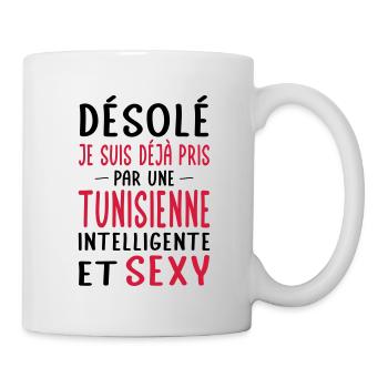 Désolé déjà pris par une Tunisienne sexy - Mug blanc - blanc - Droite