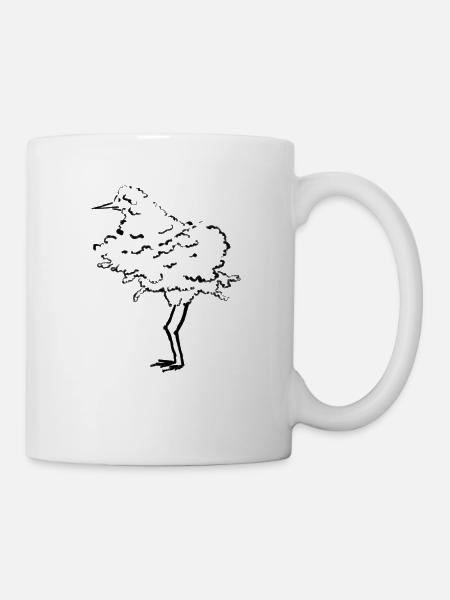 Vogel Baum - Tasse - Weiß