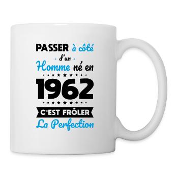 Anniversaire 60 ans - Né en 1962 Perfection - Mug blanc - blanc - Droite