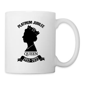 Jubilé de la reine britannique Elizabeth II 1926 -2022 - Mug blanc - blanc - Droite