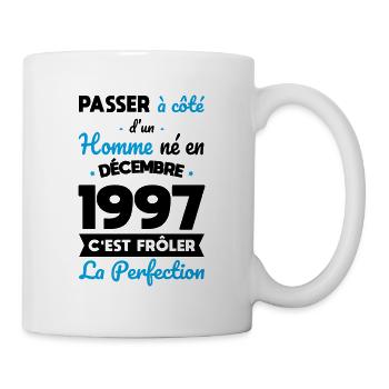 Anniversaire 25 ans - Né en Décembre 1997 - Mug blanc - blanc - Droite