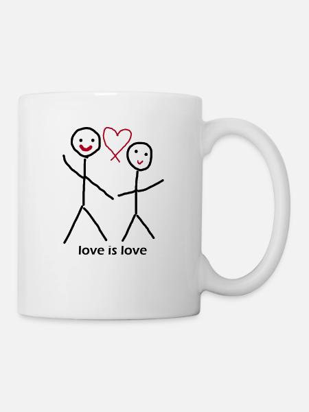 loveislove - Tasse - Weiß