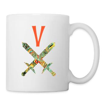Épées croisées E 200 V - Mug blanc - blanc - Droite
