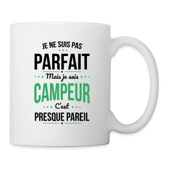 Je ne suis pas parfait mais je suis campeur - Mug blanc - blanc - Droite