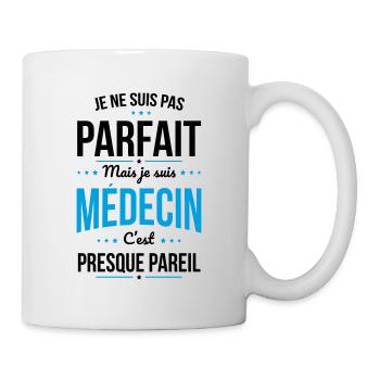 Je ne suis pas parfait mais je suis médecin - Mug blanc - blanc - Droite