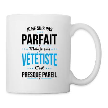 Je ne suis pas parfait mais je suis vététiste - Mug blanc - blanc - Droite