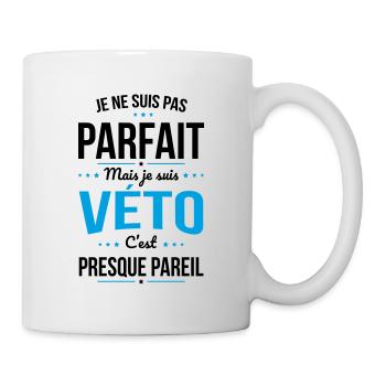 Je ne suis pas parfait mais je suis véto - Mug blanc - blanc - Droite