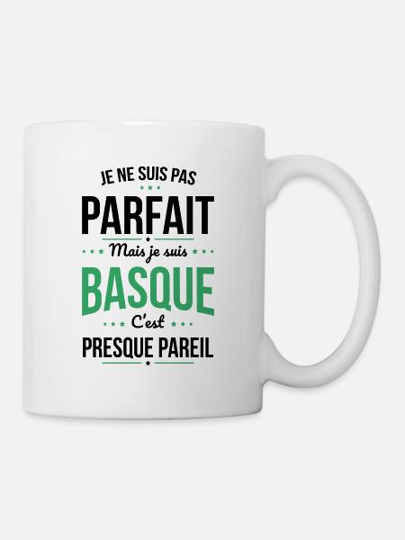 Je ne suis pas parfait mais je suis Basque - Mug blanc - blanc