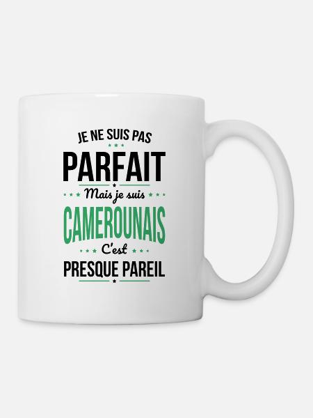 Je ne suis pas parfait mais je suis Camerounais - Mug blanc - blanc